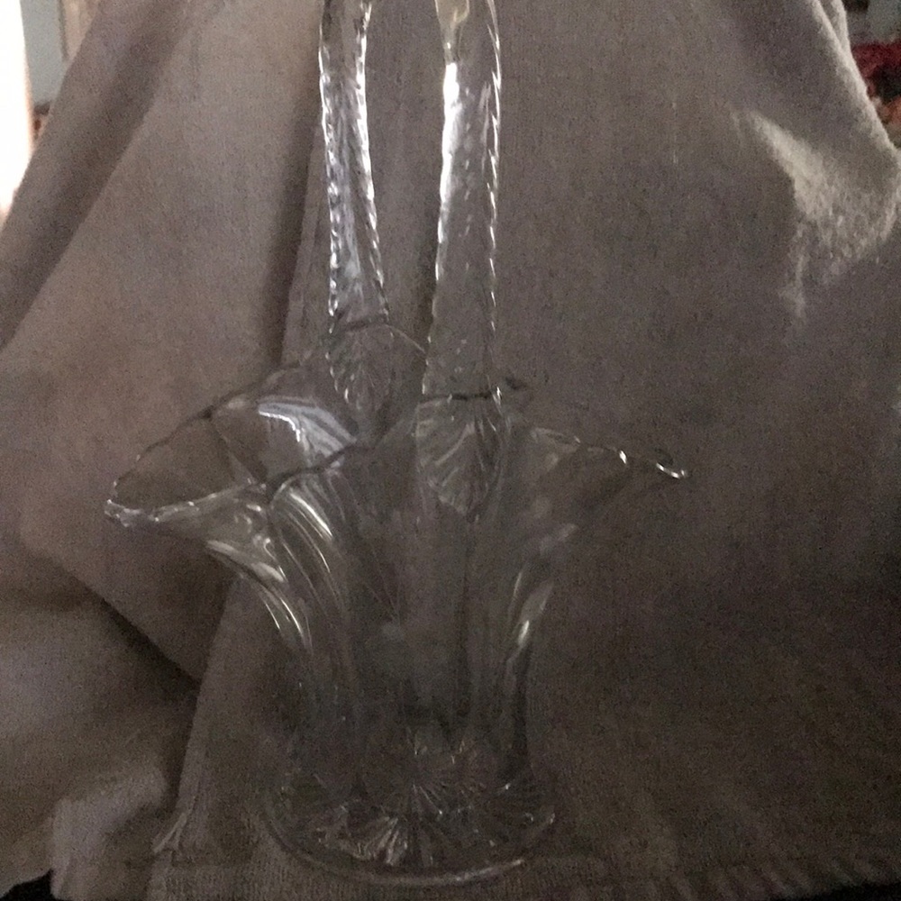 Vintage Duncan and Miller glass  basket